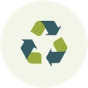 Icon of recyling symbol